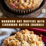 Rhubarb Oat Muffins with Cinnamon Butter Crumble 20 Pinterest Hidden Image