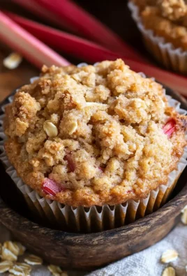 Rhubarb Oat Muffins with Cinnamon Butter Crumble 29 Rhubarb Oat Muffins with Cinnamon Butter Crumble