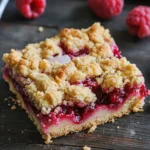 Rhubarb Shortbread Streusel Bars