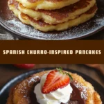 Spanish Churro-Inspired Pancakes 17 Pinterest Hidden Image