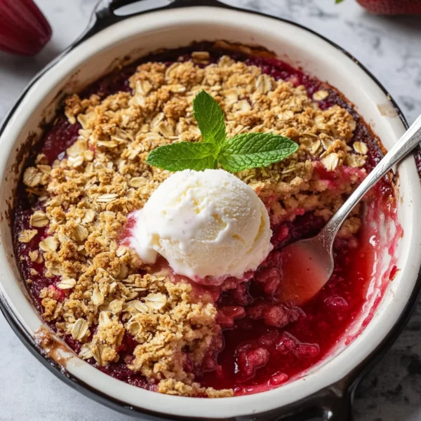 Strawberry Rhubarb Crisp