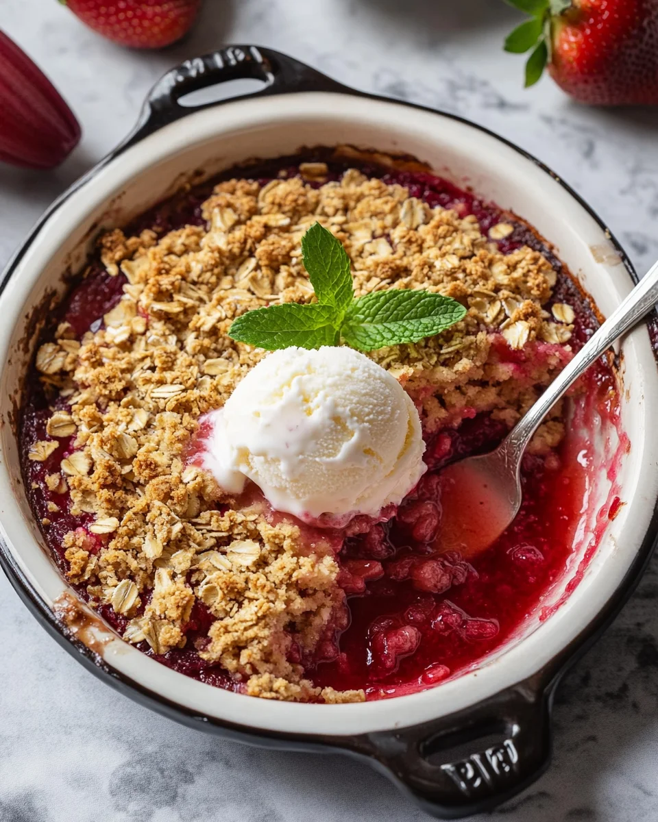Strawberry Rhubarb Crisp 21 Strawberry Rhubarb Crisp