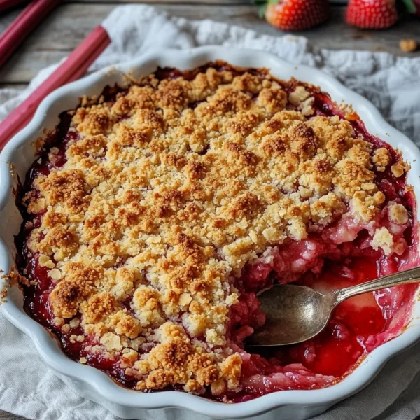 Strawberry Rhubarb Crumble