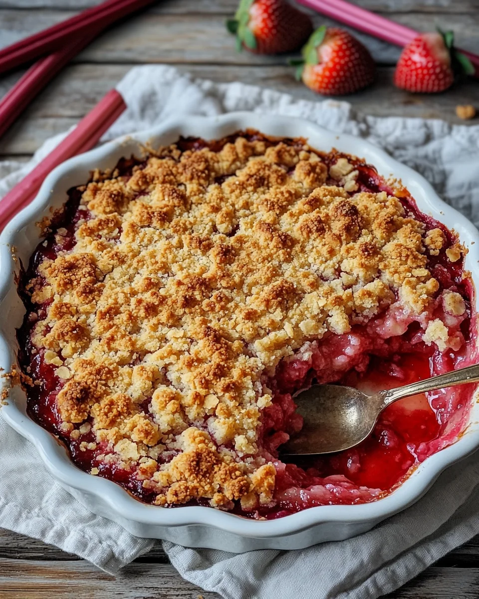 Strawberry Rhubarb Crumble 18 Strawberry Rhubarb Crumble