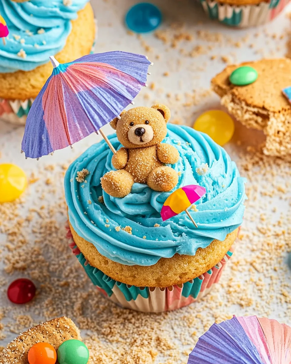 Summer Beach Party Cupcakes 19 Summer Beach Party Cupcakes