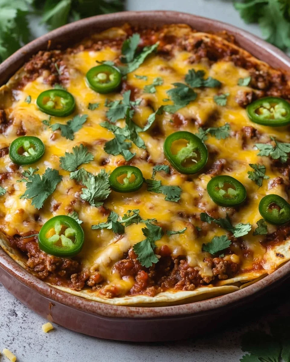 Taco Casserole With Tortillas