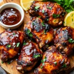 Two Ingredient Crispy Oven Baked BBQ Chicken