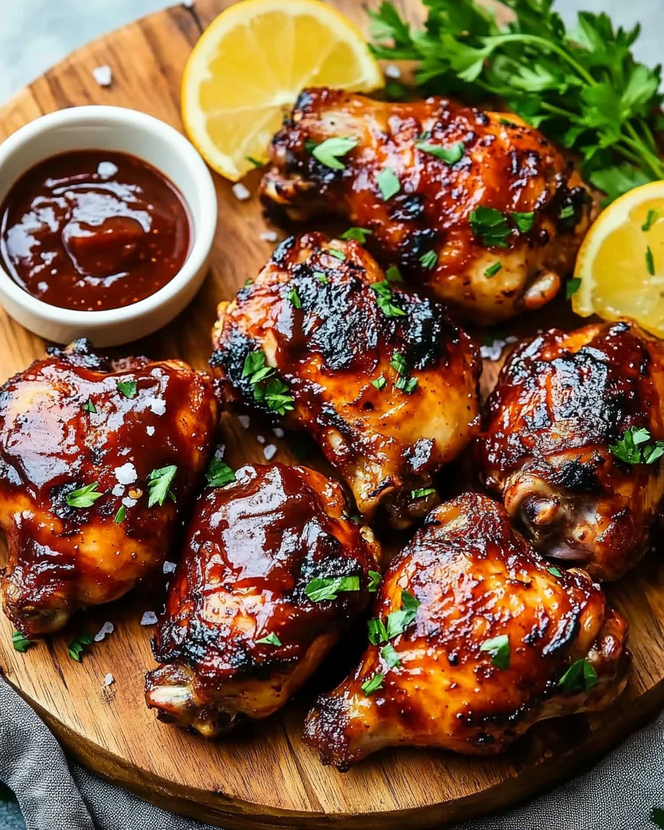 Two Ingredient Crispy Oven Baked BBQ Chicken