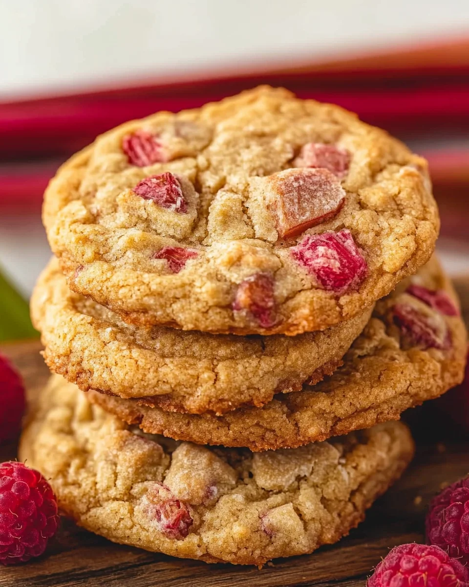 XXL Rhubarb Raspberry Cookies 23 XXL