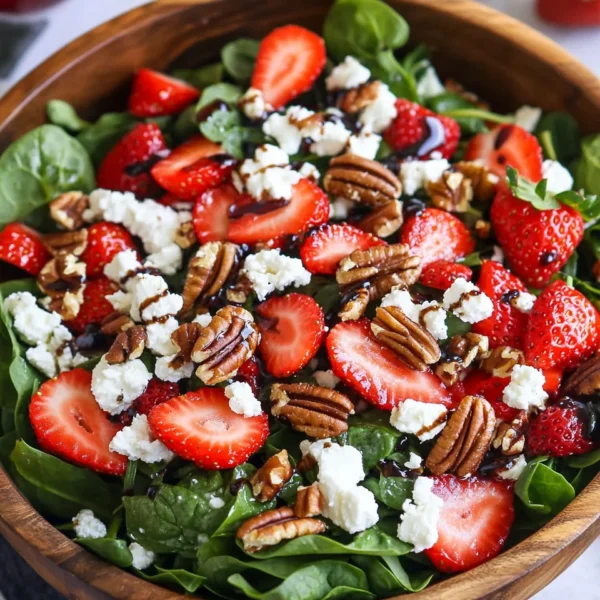15-Minute Strawberry Spinach Salad