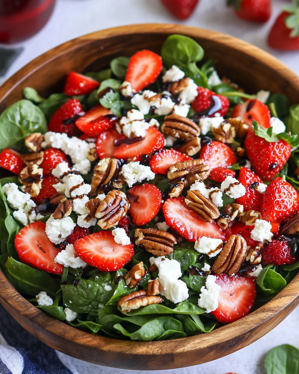 15-Minute Strawberry Spinach Salad