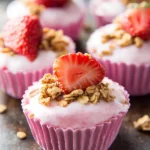 3 Ingredient Strawberry Yogurt Bites