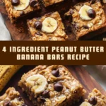 4 Ingredient Peanut Butter Banana Bars Recipe 17 Pinterest Hidden Image