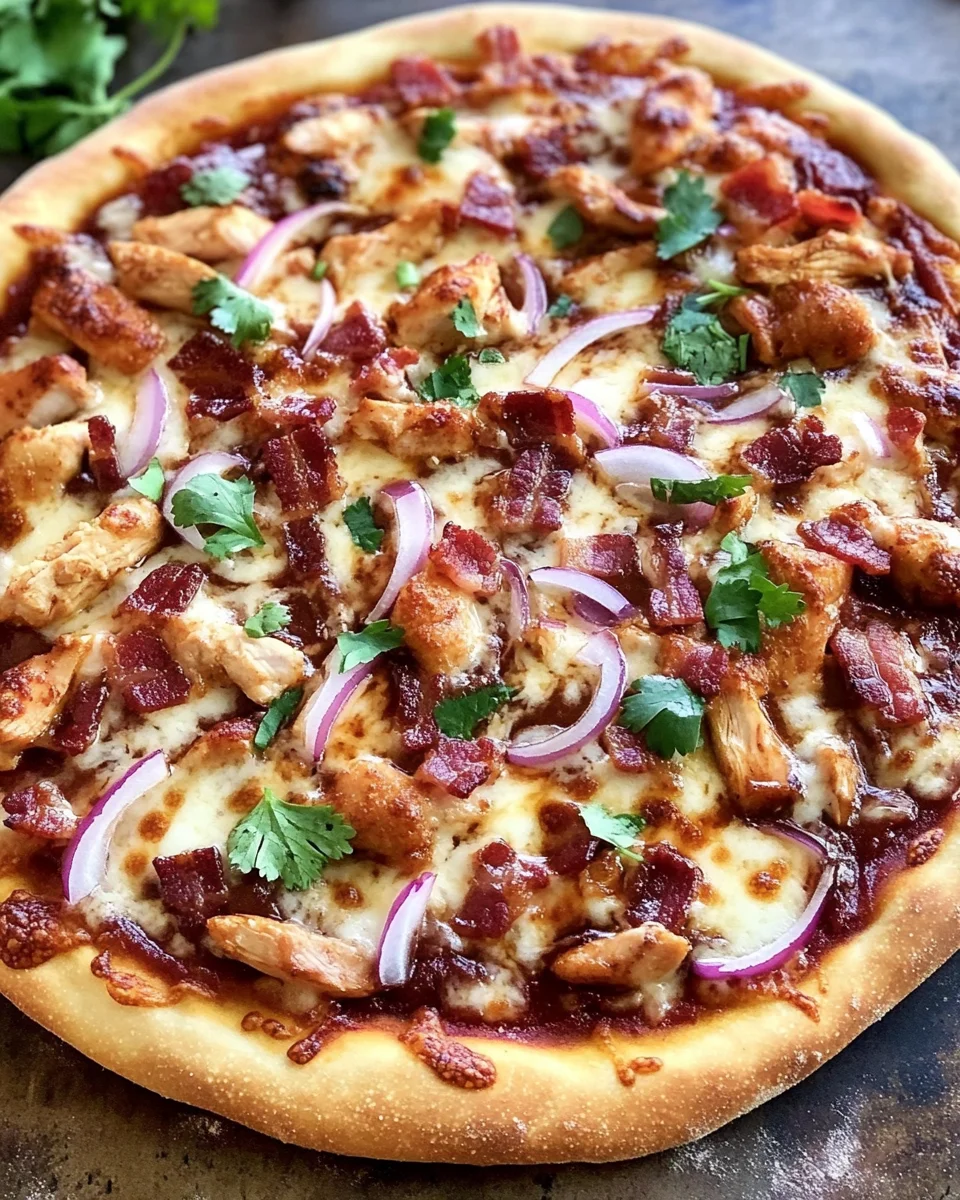 BBQ Chicken Bacon Pizza 21 BBQ