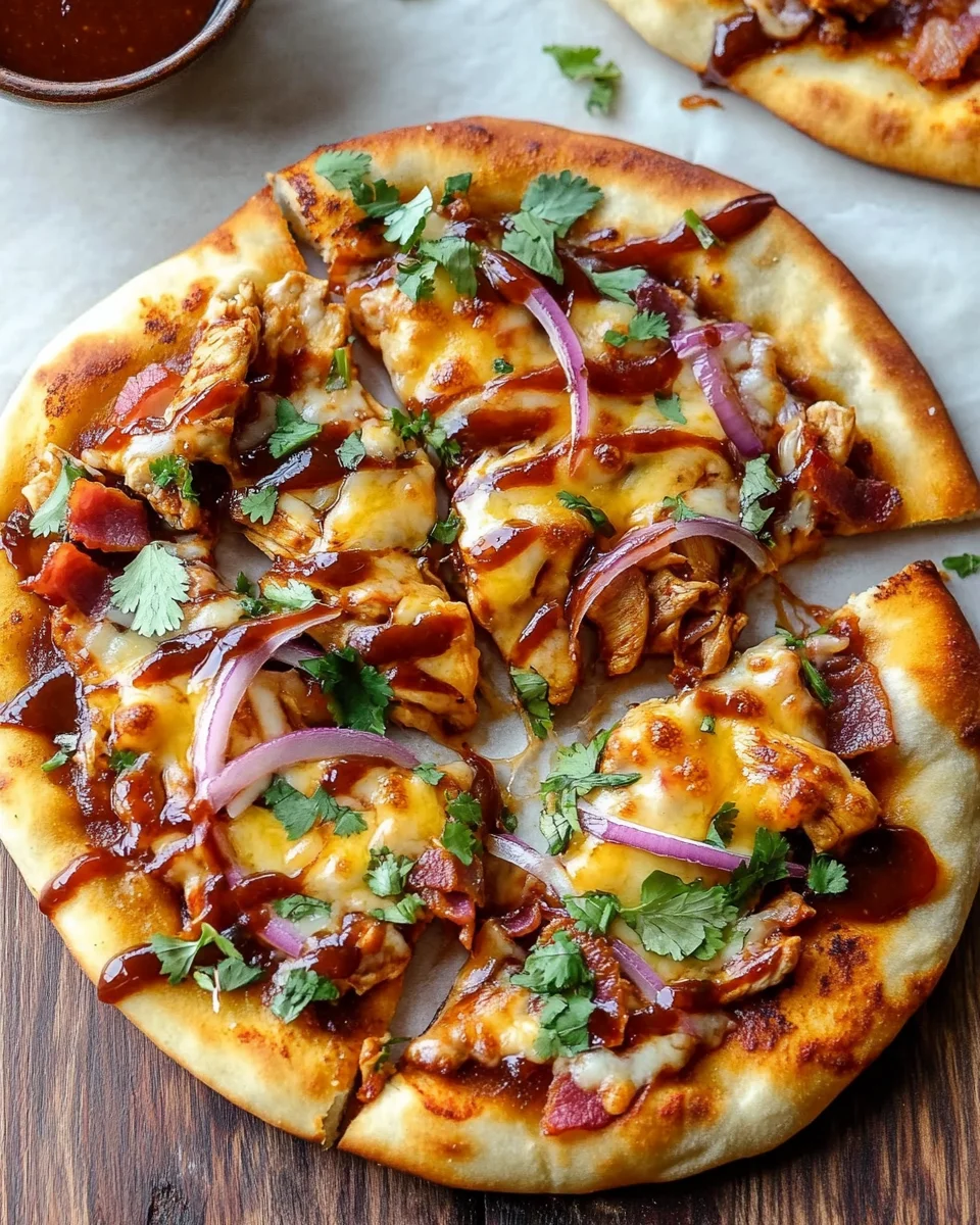 BBQ Chicken Naan Pizzas 18 BBQ