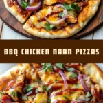 BBQ Chicken Naan Pizzas 17 Pinterest Hidden Image
