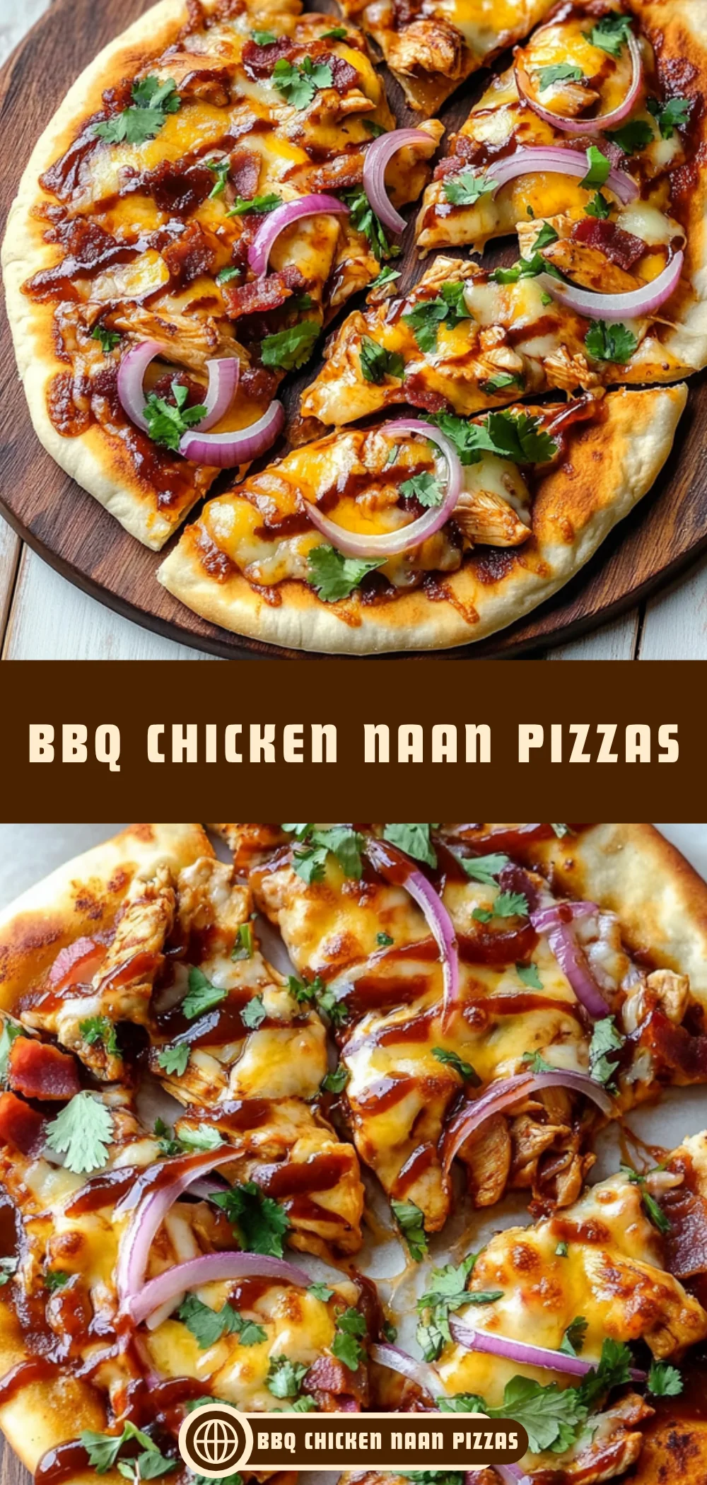 BBQ Chicken Naan Pizzas 17 Pinterest Hidden Image