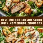 Best Chicken Caesar Salad with Homemade Croutons 24 Pinterest Hidden Image