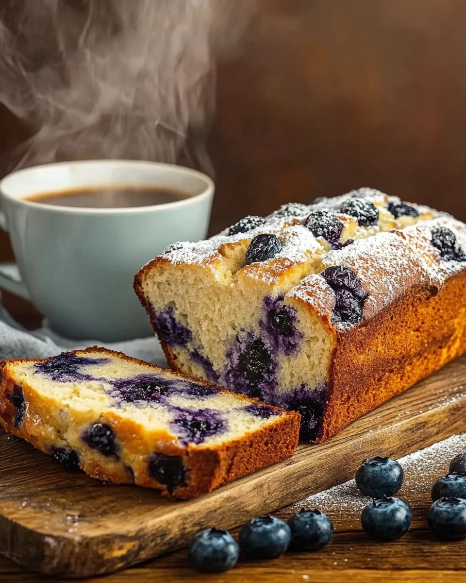 Blueberry Cream Cheese Bread