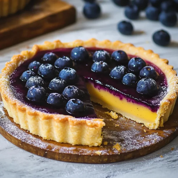 Blueberry–Lemon Curd Tart