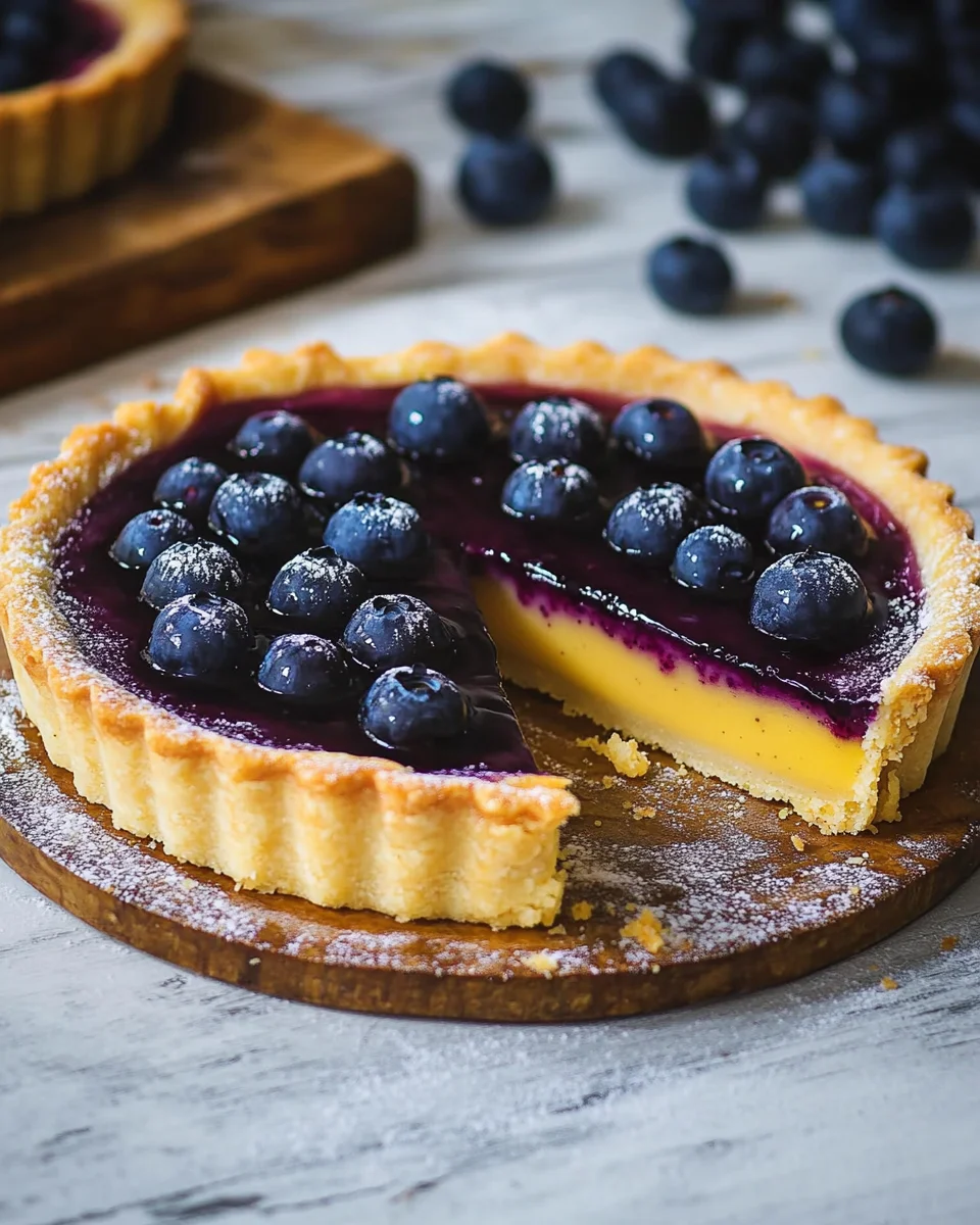 Blueberry&ndash;Lemon Curd Tart