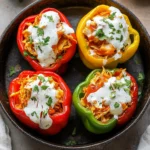 Buffalo Chicken Stuffed Peppers (Dairy-Free & Low Carb)