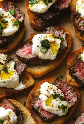 Burrata and Steak Crostini 19 Burrata and Steak Crostini
