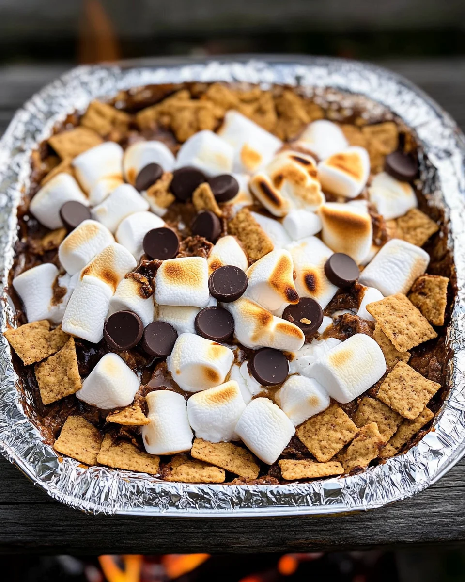 Campfire S’mores Nachos 17 Campfire