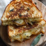 Caramelized Onion and Apple Grilled Cheese Sandwich
