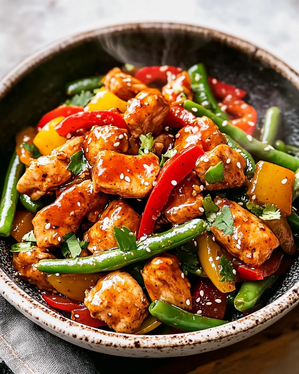 Chicken and Green Bean Stir Fry 17 Chicken