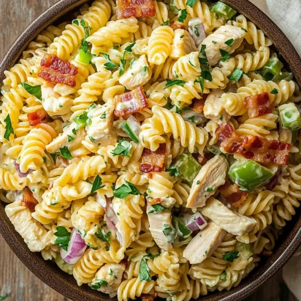 Chicken Bacon Ranch Pasta Salad