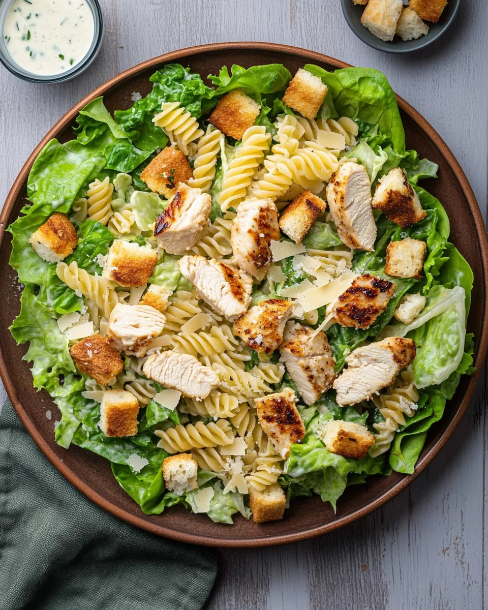 Chicken Caesar Pasta Salad 22 Chicken