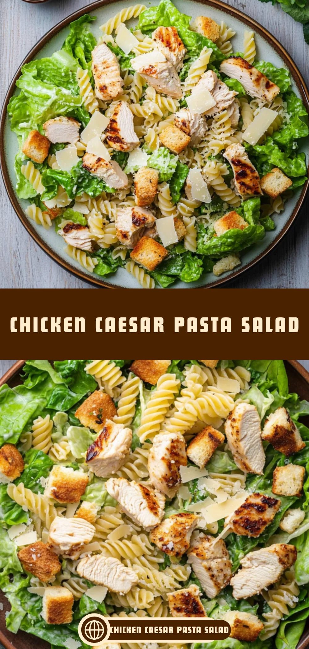 Chicken Caesar Pasta Salad 21 Pinterest Hidden Image