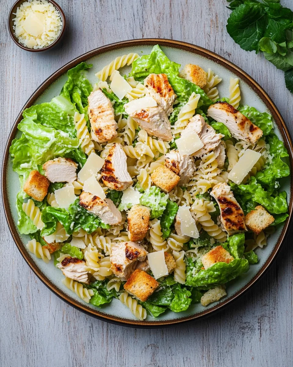 Chicken Caesar Pasta Salad 24 Chicken Caesar Pasta Salad