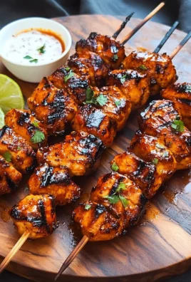 Chipotle Honey Chicken Skewers
