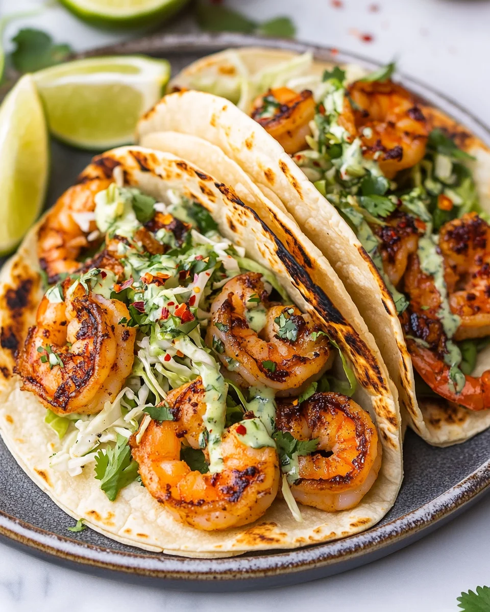 Cilantro Lime Shrimp Tacos with Creamy Slaw 17 Cilantro