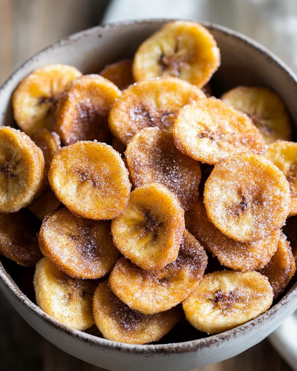 Cinnamon Sugar Air Fryer Banana Chips 15 Cinnamon