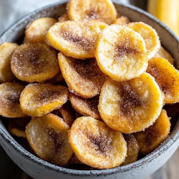 Cinnamon Sugar Air Fryer Banana Chips