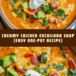 Creamy Chicken Enchilada Soup (Easy One-Pot Recipe) 21 Pinterest Hidden Image