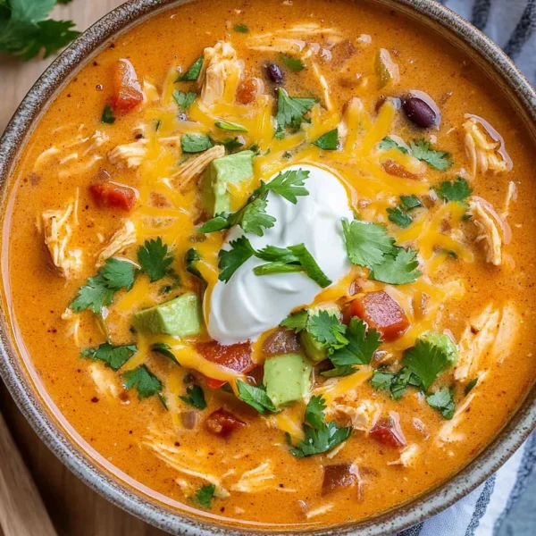 Creamy Chicken Enchilada Soup (Easy One-Pot Recipe)