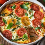 Easy Crustless Tomato Pie