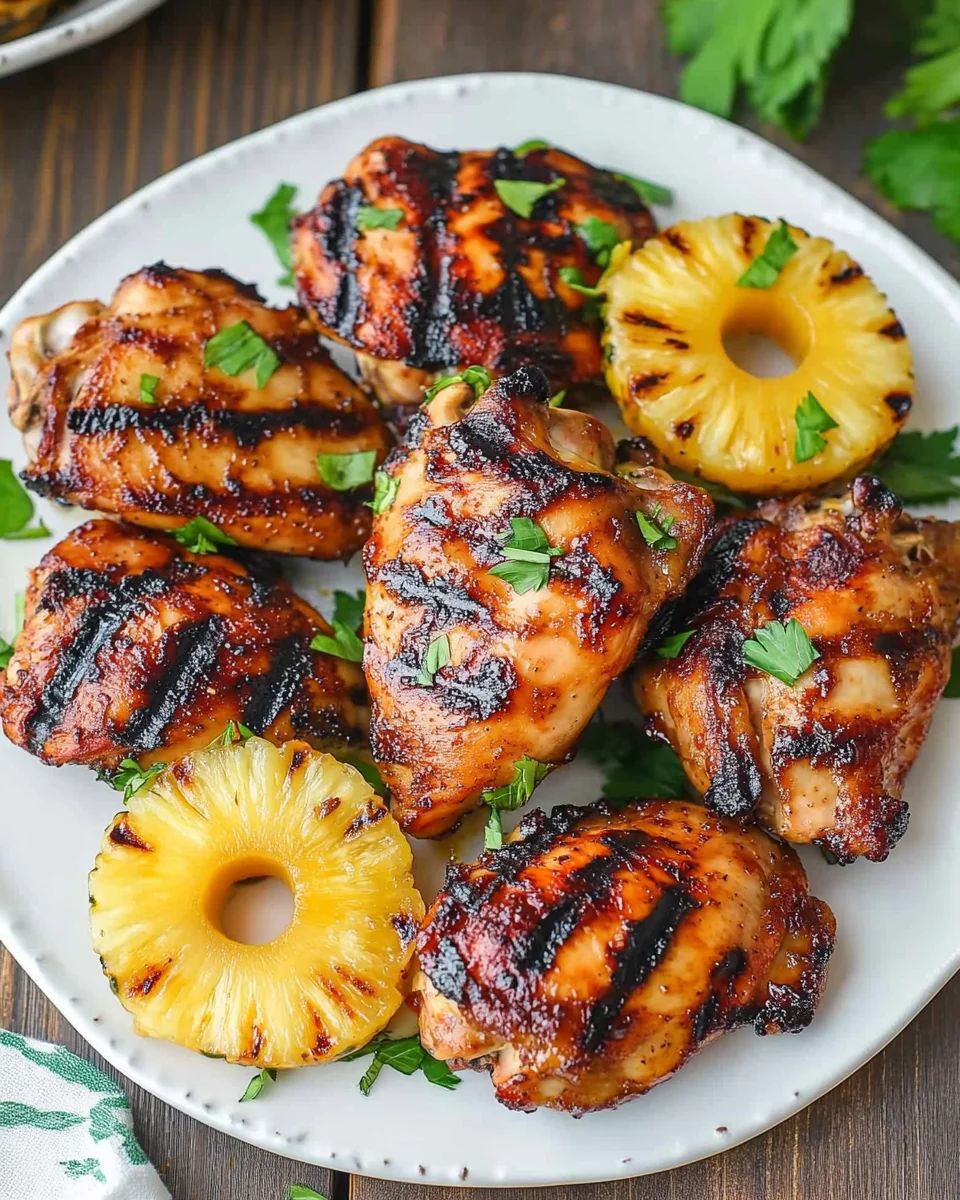 Easy Homemade Grilled Pineapple Chicken