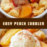 Easy Peach Cobbler 22 Pinterest Hidden Image
