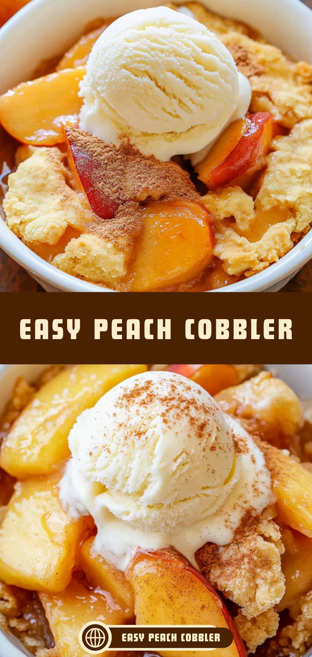 Easy Peach Cobbler 22 Pinterest Hidden Image