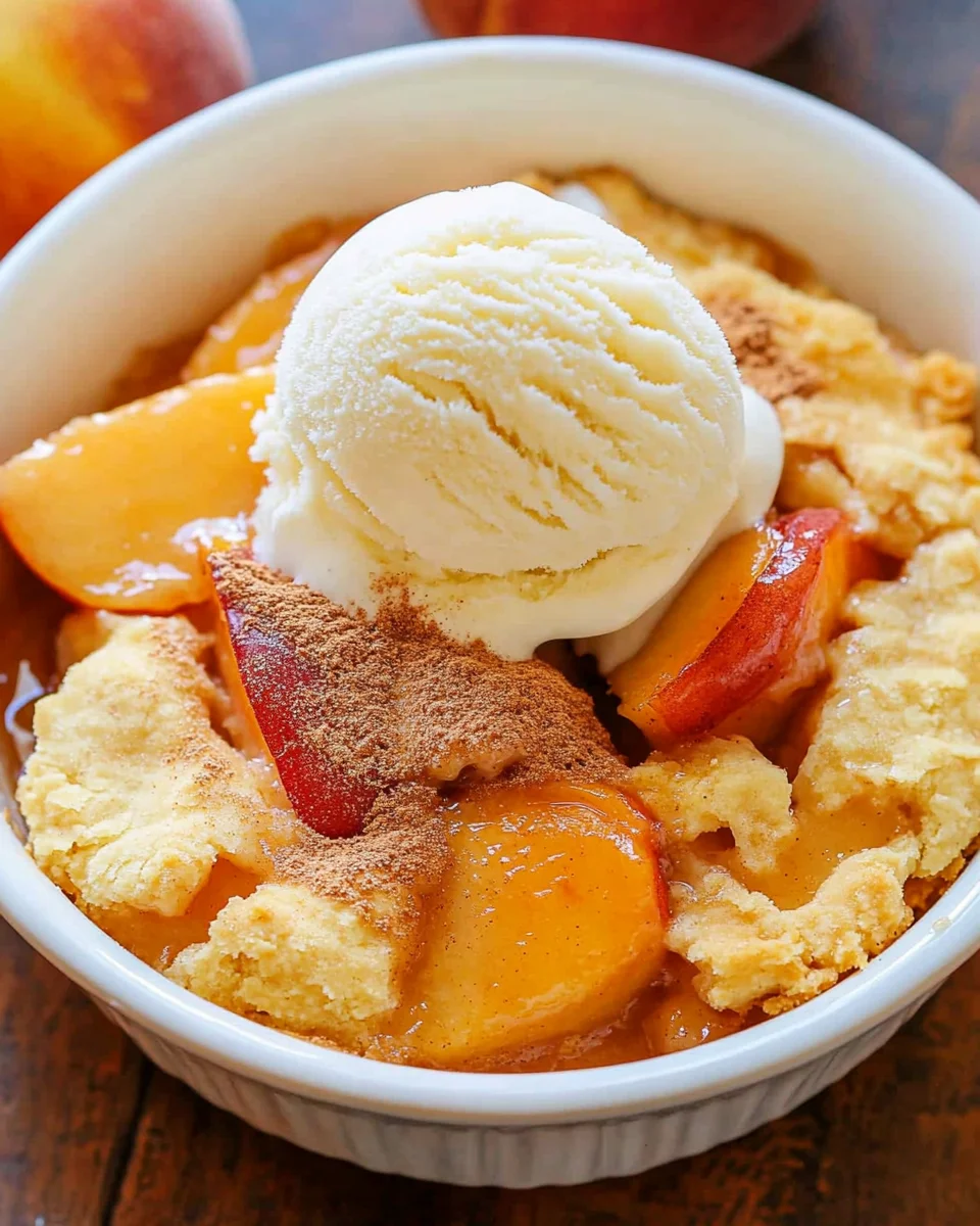 Homepage 15 Easy Peach Cobbler