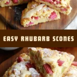 Easy Rhubarb Scones 16 Pinterest Hidden Image
