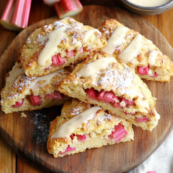 Easy Rhubarb Scones
