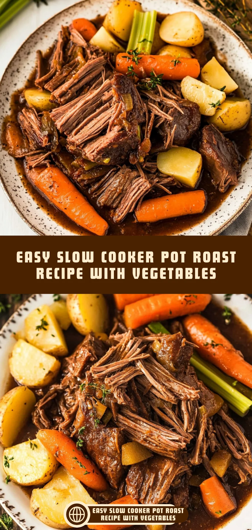 Easy Slow Cooker Pot Roast Recipe With Vegetables 15 Pinterest Hidden Image