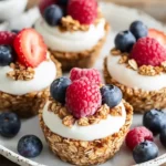 Frozen Yogurt Granola Cups