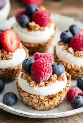 Frozen Yogurt Granola Cups